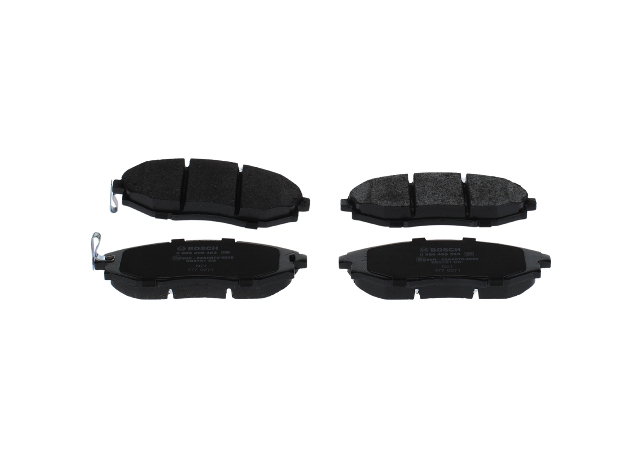 96952179 OE BOSCH Комплект тормозных колодок, дисковый тормоз 0 986 495 353