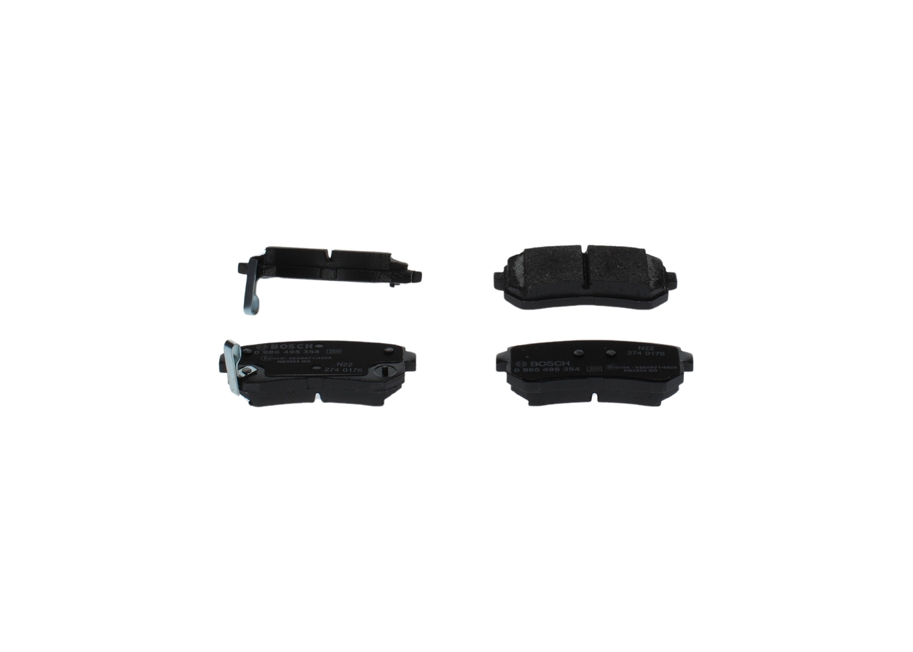 originalni Hyundai i20 BOSCH Komplet zavornih oblog, ploscne (kolutne) zavore 0 986 495 354