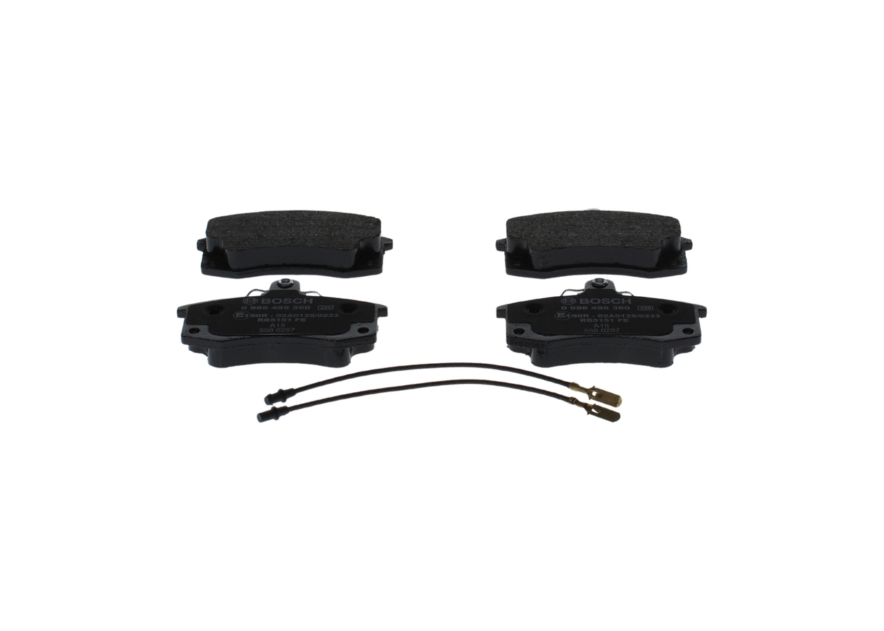 BOSCH 0 986 495 360 Remblokken Lada 2115 1300 Benzine 65 Pk 1997 kosten
