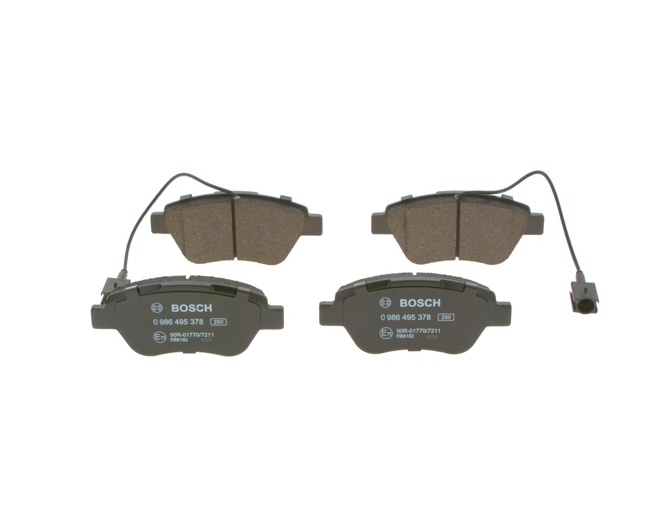 0 986 495 378 BOSCH Remblokkenset Fiat 500