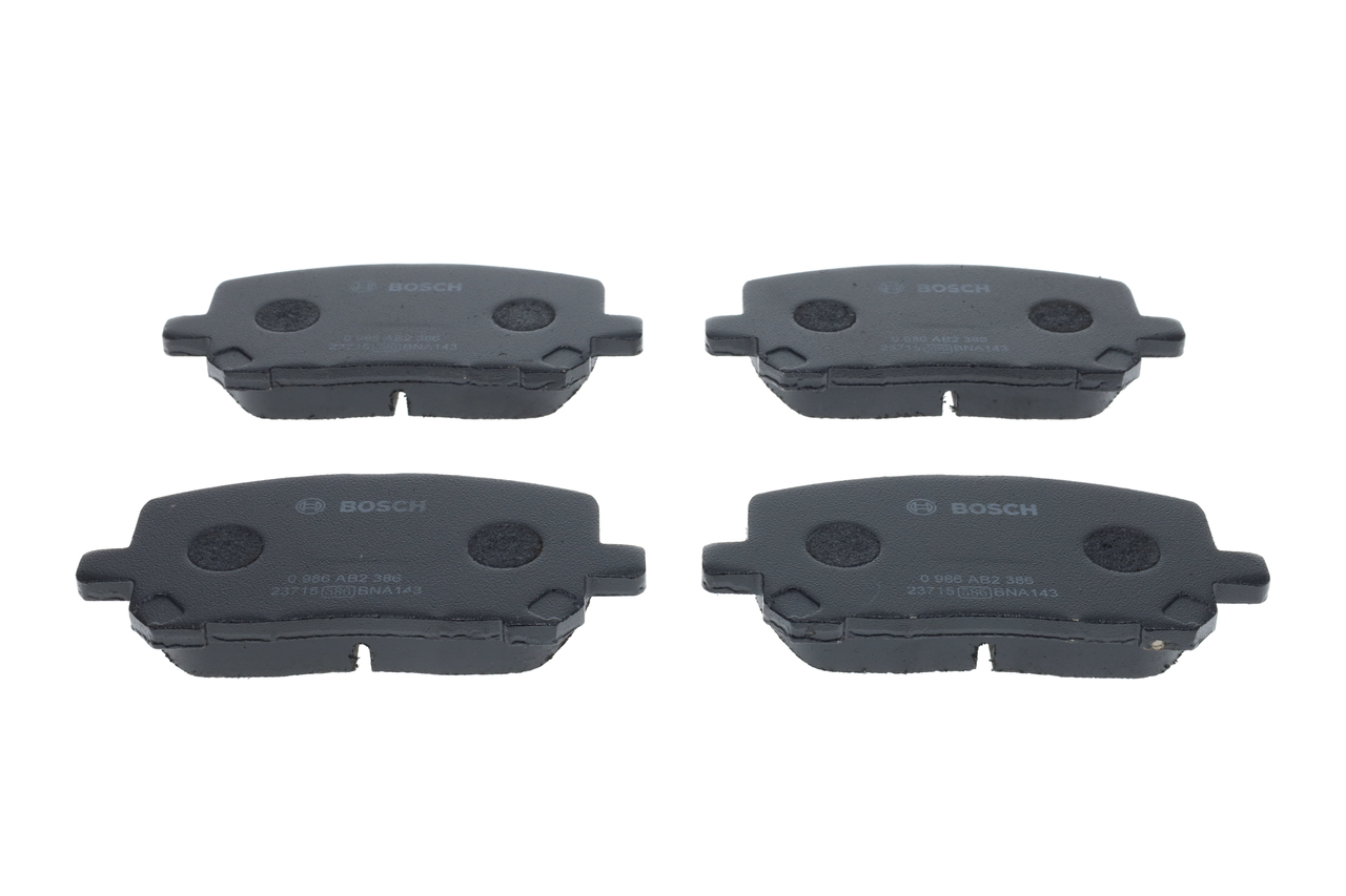 Комплект тормозных колодок, дисковый тормоз BOSCH 0 986 AB2 386 совместимо с TOYOTA дешево