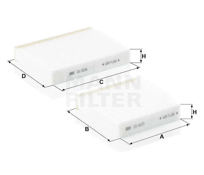 MANN-FILTER CU21000-2 Filtro de habitáculo CITROЁN precio