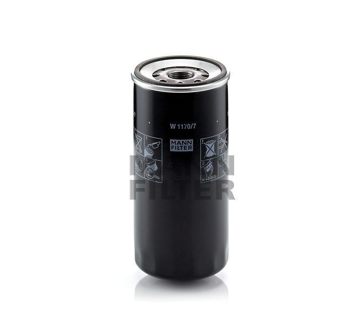Oliefilter MANN-FILTER W 1170/7 der passer til VW, FORD, PEUGEOT, BMW, TOYOTA billig