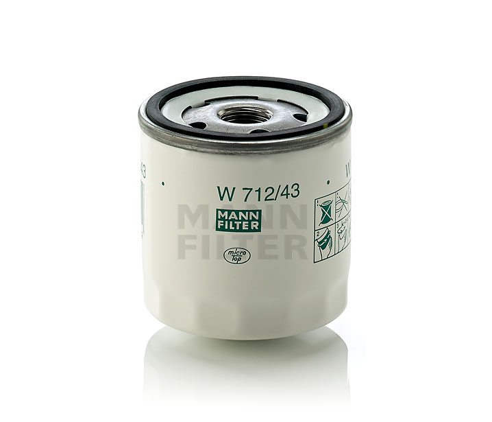 Filtre à huile MANN-FILTER W 712/43 appropriées pour FORD, FIAT, SKODA, MAZDA, DACIA pas cher