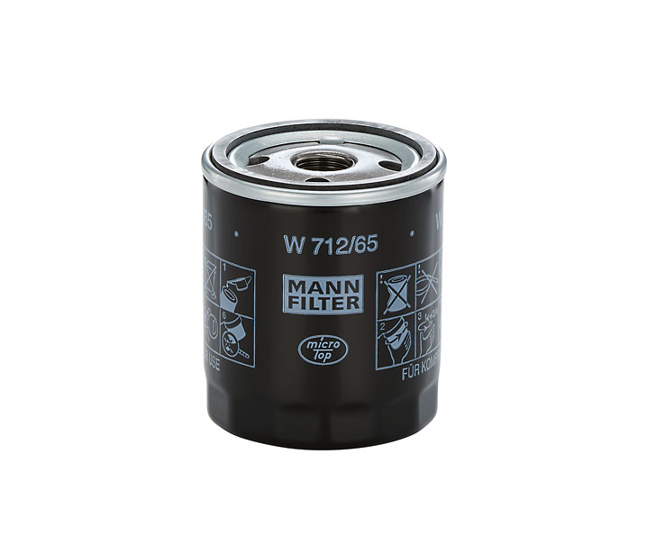 Oliefilter MANN-FILTER W 712/65 der passer til VW, FORD, PEUGEOT, BMW, TOYOTA billig