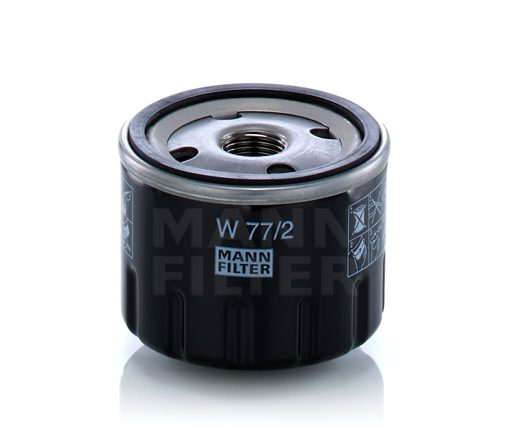 Öljynsuodatin MANN-FILTER W 77/2 sopivat MERCEDES-BENZ, VW, BMW, TOYOTA, VOLVO halvalla