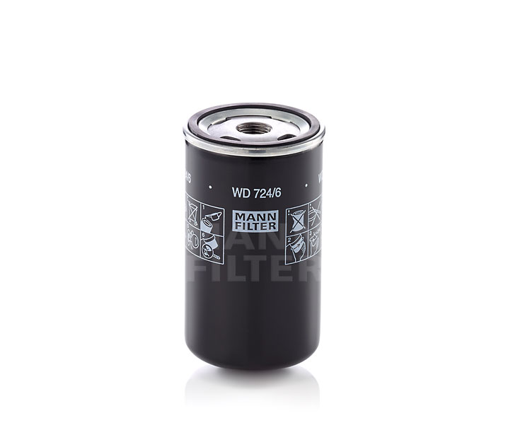 MANN-FILTER Filtre, système hydraulique de travail WD 724/6